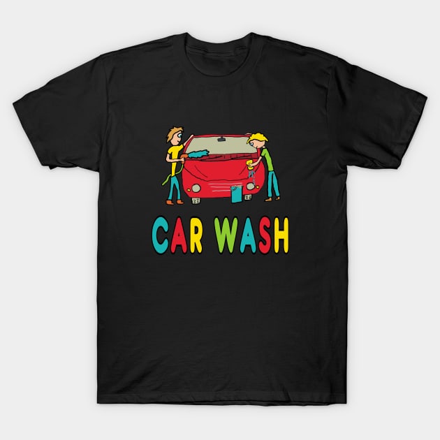 Car Wash T-Shirt by Mark Ewbie